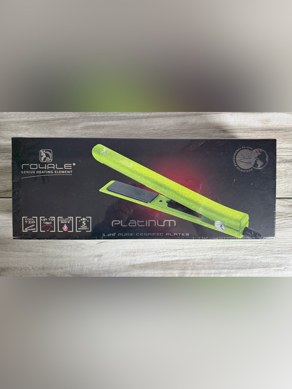 Royale Platinum Genius 1.25" Ceramic Flat Iron ✨Brand New in Original Packaging✨